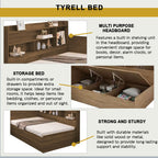 Tyrell Storage Bed / Fully Laminated Eco Board in 4 Colour - w/ Mattress Option