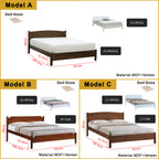 Britton Wooden Bedframe Collection Solid Wood - Queen Size with Mattress Option