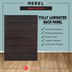 Merel 4-Doors Wardrobe with Internal Drawers and Top Cabinet in 3 Colours