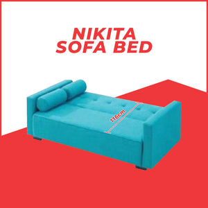 Nikita Series Leather/Fabric Sofa 3 Seater Convertible Sofa Bed In 8 Colours