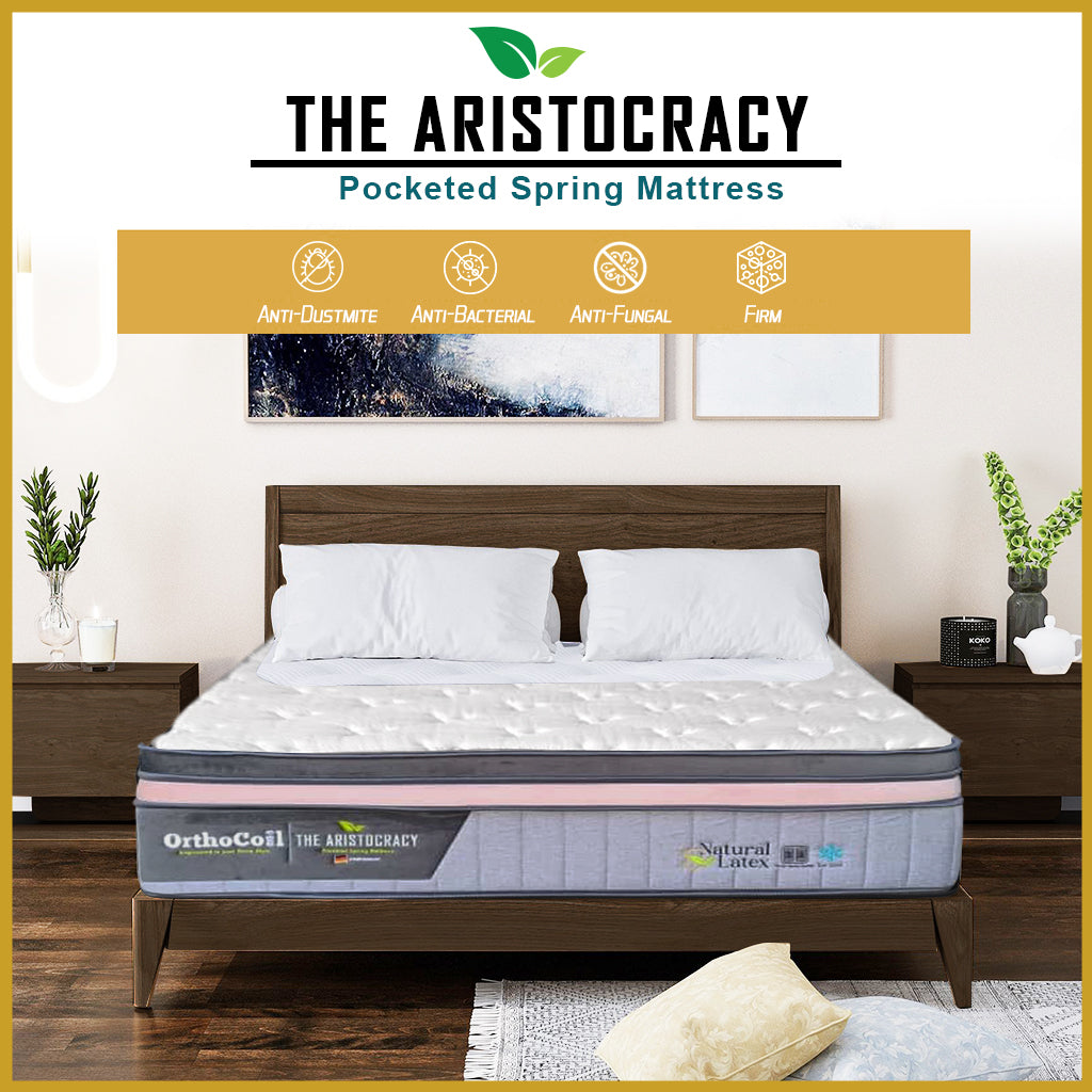 Orthocoil 15" The Aristocracy Sub-Zero Cooling Fabric Pocketed Spring Mattress- All Size