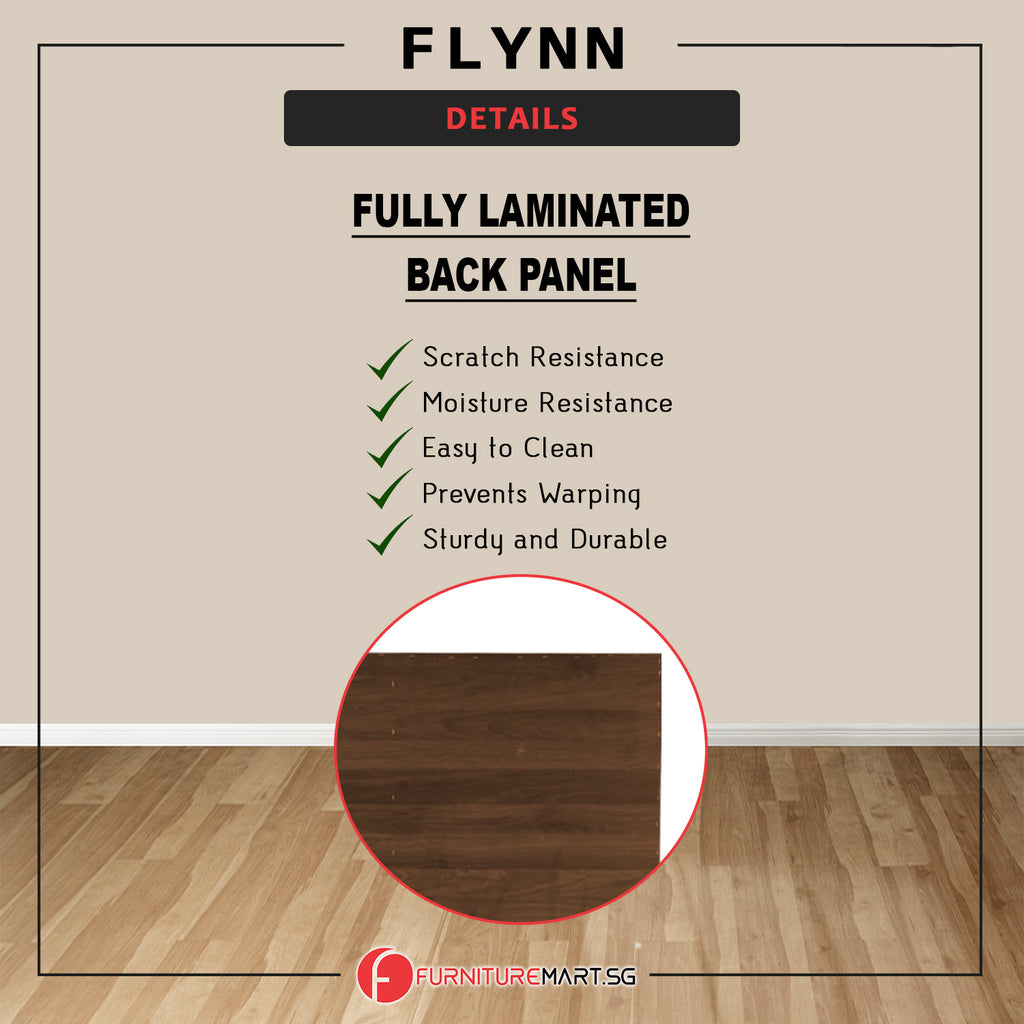 Flynn Shoe Cabinet Fully Laminated Back Panel Thick Particle Board