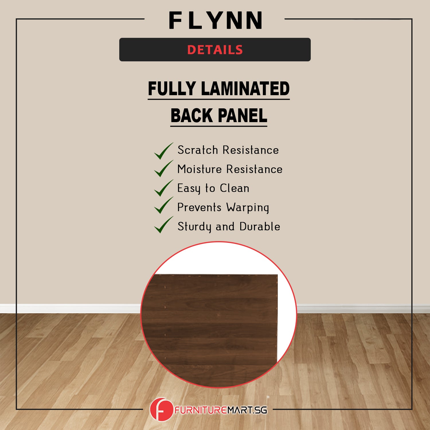 Flynn Shoe Cabinet Fully Laminated Back Panel Thick Particle Board