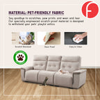 Dally High Back 2-Seater/3-Seater Sofa - w/ Pet Friendly Scratch Resistant Material Options