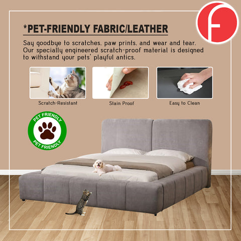 Image of Milly PLatform Bed Frame All Sizes Available - w/ PetFriendly Scratchproof Option