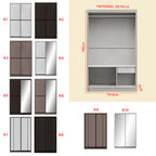 Frankfurt Series 4FT 2-Door Sliding Door Wardrobe in 50 Models Available