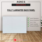 Agnis 8 Drawers Premium Chest of Drawers Full Laminated Back Panel in 6 Colours