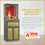 Jace Oriental Altar Table with Top Altar Cabinet Fire Resistant Altar Cabinet