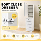Welsh CARB-P2 Certified Board Dressing Table Smooth Gliding Drawer Dresser 6 Colours