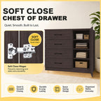 Fredo Chest of Drawers CARB-P2 Certified Board with Cabinet Full Laminated Back Panel