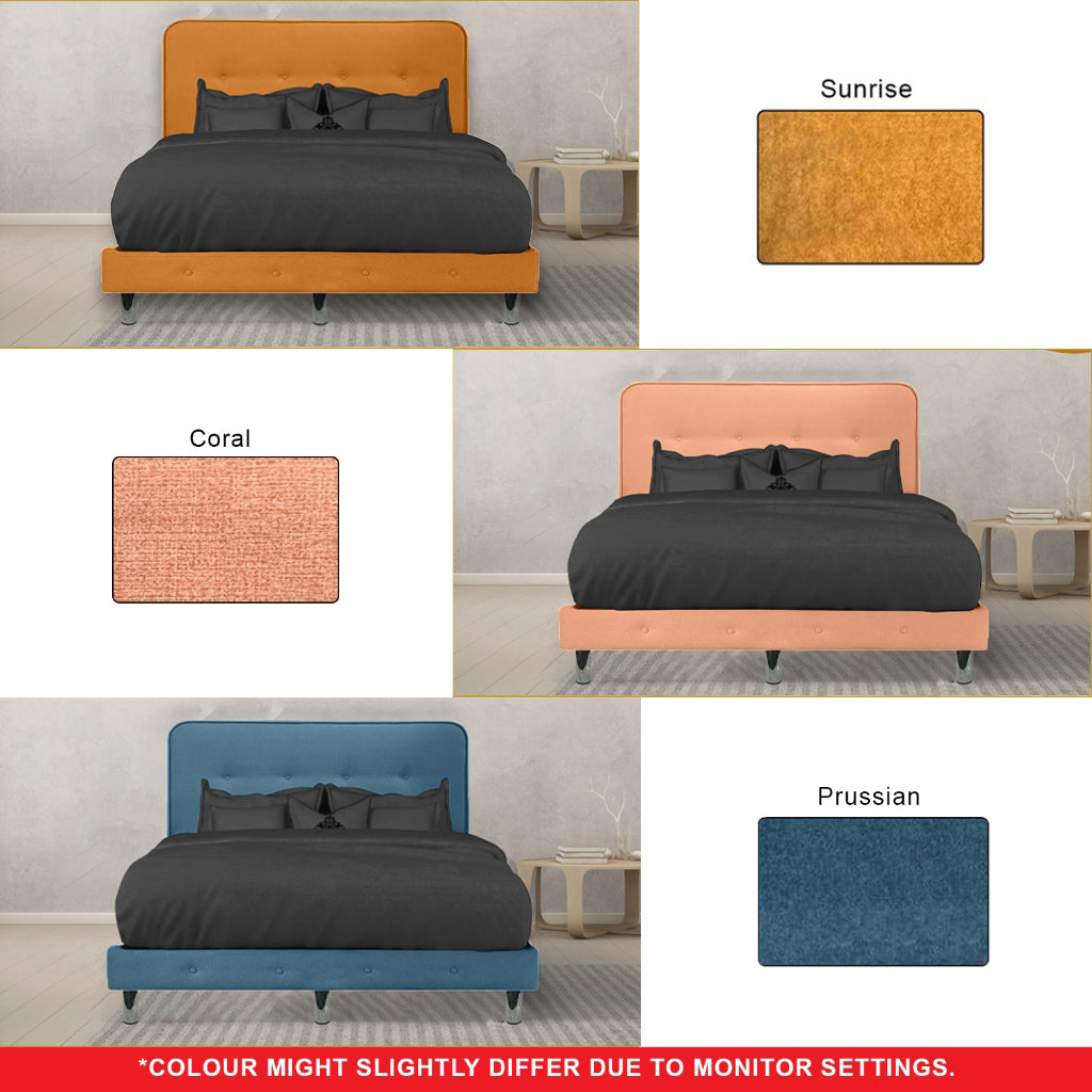 Siena Divan Bed Frame Pet Friendly Scratch-Resistant Fabric - With Mattress Add On - All Sizes Available