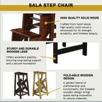 Sala Modern Solid Wood Step Chair N-Step Chair / Foldable Step Stool in 3 Models