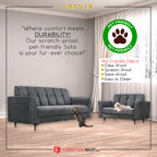 Cassia Pet Friendly 2-Seaters/3-Seaters Sofa Set in 16 Colour Available