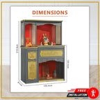 Kidd Oriental Altar Table with Top Altar Cabinet Fire Resistant Altar Cabinet
