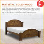 Luffy Wooden Bedframe Solid Wood With Plywood Base Queen Size - w/ Mattress Option