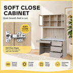 Tonee Writing Table/ Study Desk with Drawers w/ Lock and Shelf CARB-P2 Certified Board