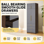 Islah Series CARB-P2 Certified Board Customizable Modular Wardrobe With Top 2-Door up to 8-Door in 6 Colours