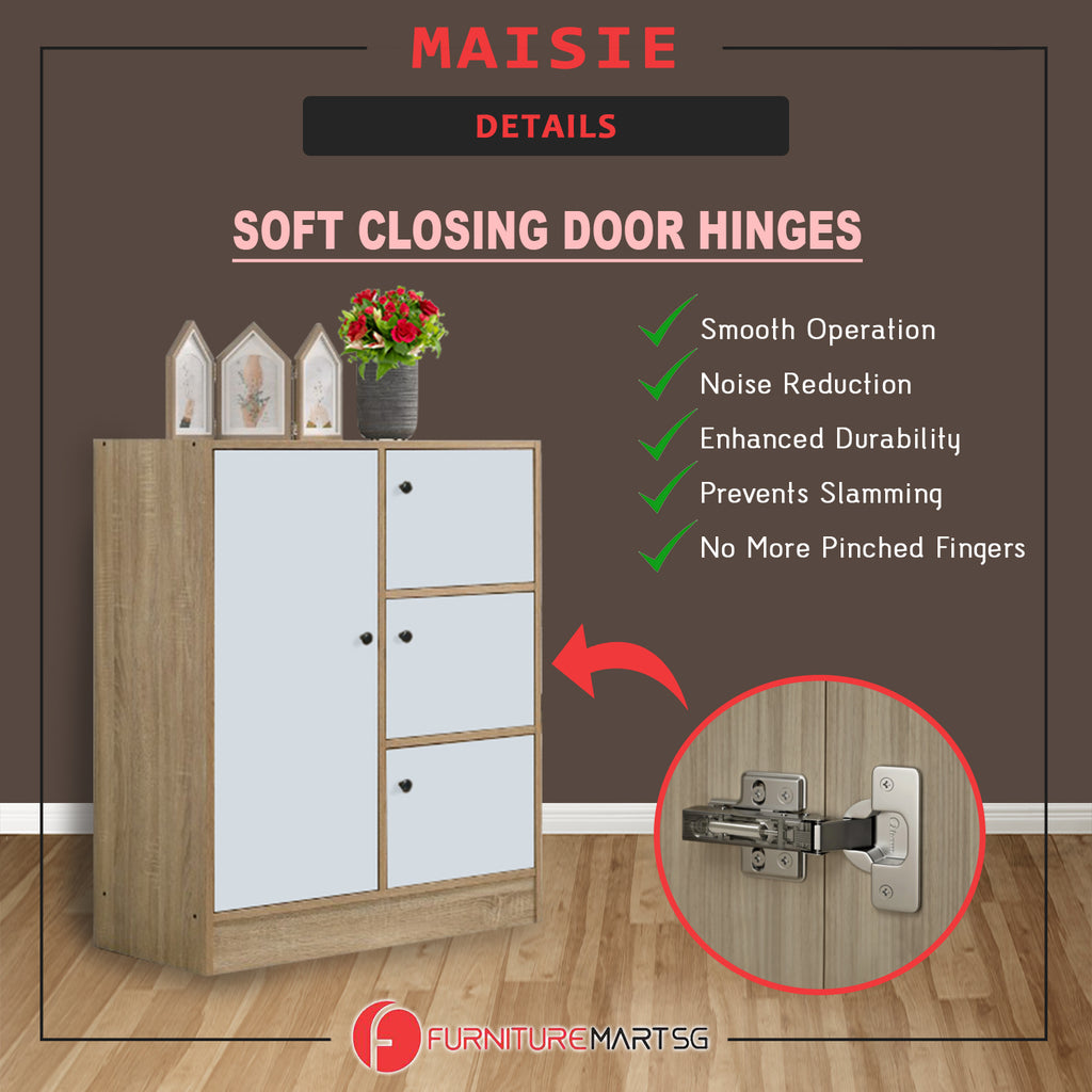 Maisie 2-Door Wardrobe Multi-Purpose Cabinets in 6 Colours