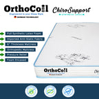 ORTHOCOIL CHIRO SUPPORT 6" Mattress - Full Synthetic Latex w/ Anti-Static Fabric