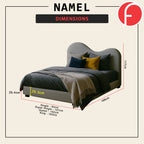 Namel Divan BedFrame with PetFriendly Scratch Resist Option - With Mattress All Sizes