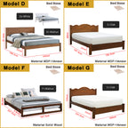Britton Wooden Bedframe Collection Solid Wood - Queen Size with Mattress Option