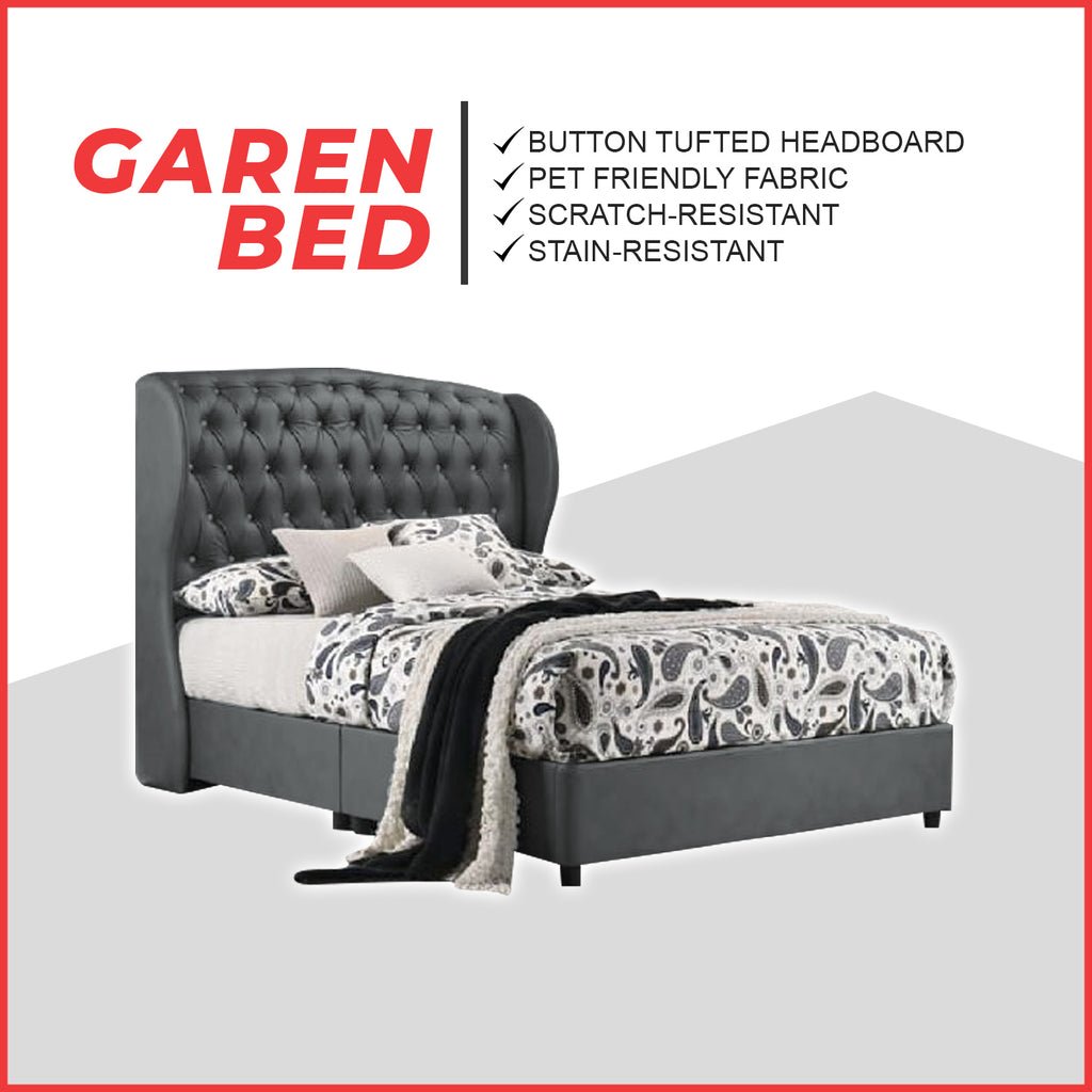 Garen Divan Bed Frame Pet Friendly Scratch-Resistant Fabric - With Mattress Add On