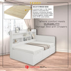 Teddy Storage Bed with Drawers Fully Laminated Eco Board All Sizes w/ Mattress Options