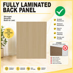 Flori 5-Drawers CARB-P2 Certified Board Chest of Drawers Full Laminated Back Panel