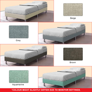 Dr.Chiro Divan Bed Frame Pet Friendly Scratch-proof Fabric With Mattress Add-On Options