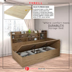 Tyrell Storage Bed / Fully Laminated Eco Board in 4 Colour - w/ Mattress Option
