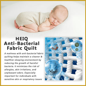 Orthocoil HEIQ Viroblock Anti Bacterial Mattress Pocket Spring - All Sizes Available