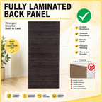 Gillie Series 2 Doors Tall Wardrobe with Top Cabinet Fully Laminated Back in 6 Colours