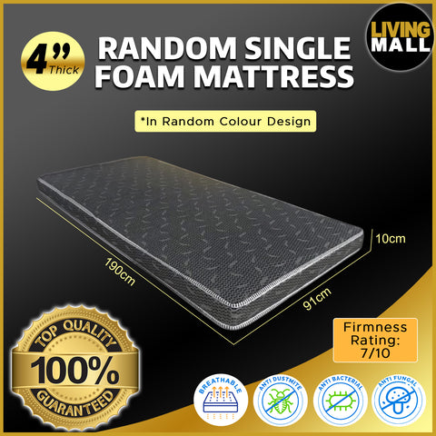 Image of 4"/6"/8" Comfort Foam Mattress High Density Foam Premium Quilt - All Sizes Available