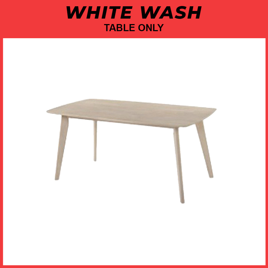 Napoli Solid Wood Dining Set Table with Chair and Bench - Available in Natural and Walnut Colour