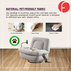 Reine 1-Seater Recliner Rocking Sofa with Phone Holder - PetFriendly in 2 Colours