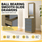 Welsh CARB-P2 Certified Board Dressing Table Smooth Gliding Drawer Dresser 6 Colours