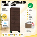 KYLEE 4 Doors Tall Shoe Cabinet Carb-P2 Certified With Air Ventilation Free Installation