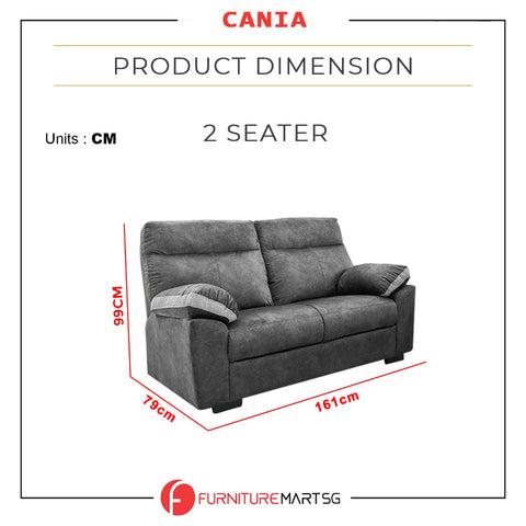 Image of Cania 2/3-Seater Sofa Fabric ZigZag Spring and Pocket Spring Sofa - Pet-Friendly Option