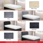 OrthoCoil Toronto Bed Frame Pet Friendly Scratch-Resistant Fabric With Mattress Add-On Options