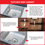 Bally Series 3 Kitchen Cabinet with Sink. Fully Assembled.