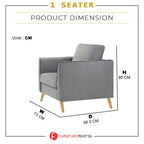 Helo Pet Friendly 1-Seater/2-Seater/3-Seater Sofa Set in 2 Colour Available