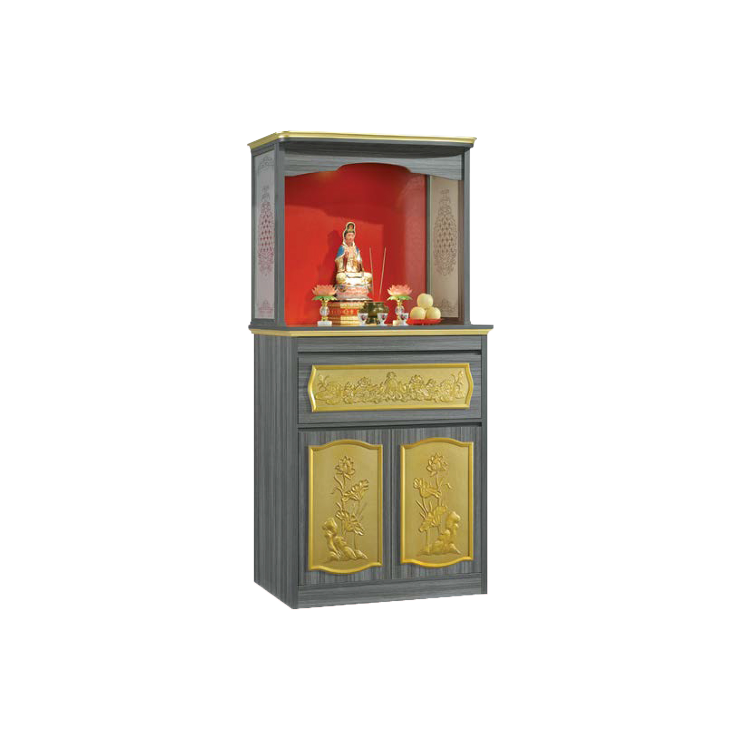 Zac Oriental Altar Table with Top Altar Cabinet Fire Resistant Altar Cabinet