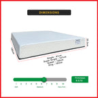 Orthocoil 8" Nasa Pedic Memory Foam Mattress Orthopedic - All Size Available