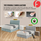 Cristin 12" Depth Storage Bedframe w/ Mattress PetFriendly Scratch-resist - All Sizes