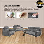 Cormac 1/2/3-Seater High Back Sofa 47 Colour - w/ PetFriendly Fabric/Leather Option