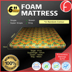 4"/6"/8" Comfort Foam Mattress High Density Foam Premium Quilt - All Sizes Available