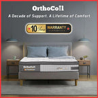 Orthocoil 12" Sleep Sanctuary Ice-Cold Fabric Mattress Pocketed Spring Mattress