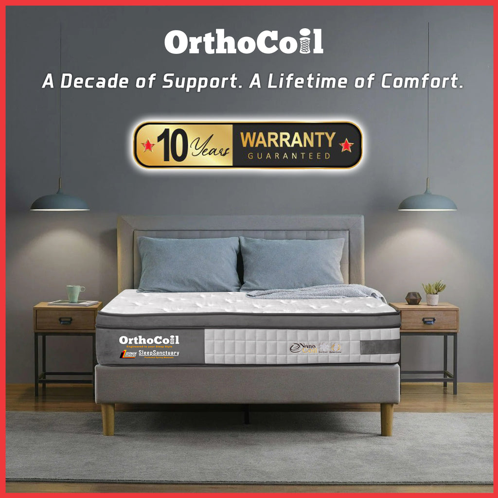 Orthocoil 12" Sleep Sanctuary Ice-Cold Fabric Mattress Pocketed Spring Mattress