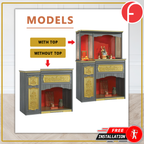 Kidd Oriental Altar Table with Top Altar Cabinet Fire Resistant Altar Cabinet