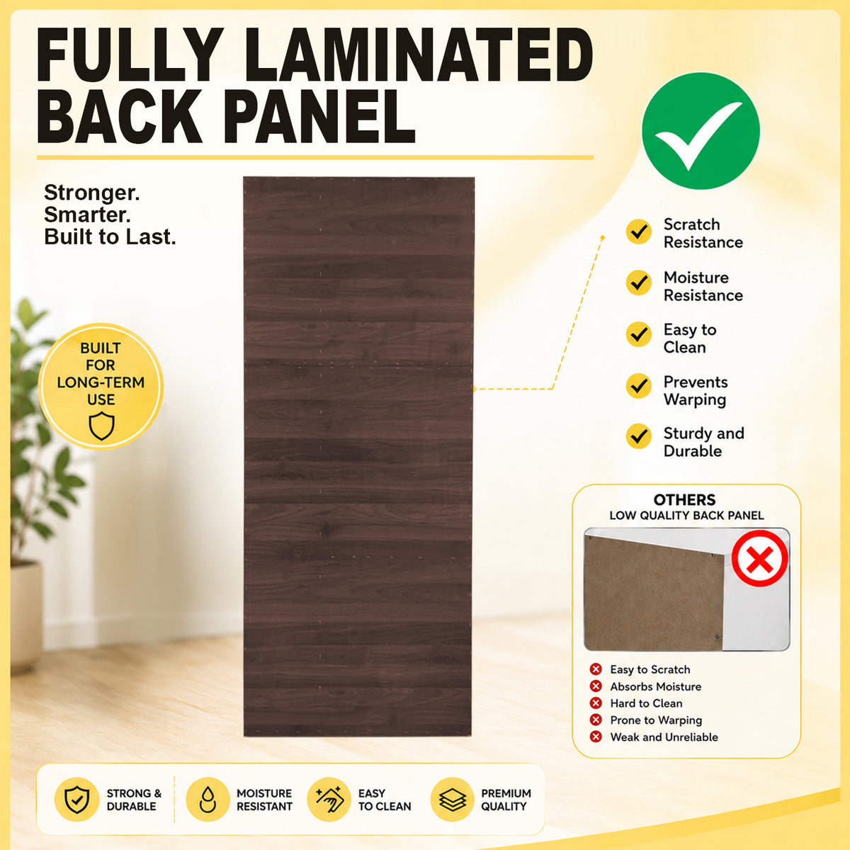 Islah Series CARB-P2 Certified Board Customizable Modular Wardrobe With Top 2-Door up to 8-Door in 6 Colours